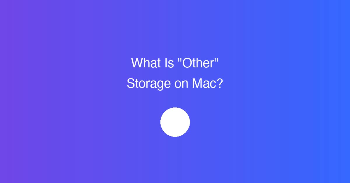 O que é o armazenamento “Outro” no Mac? (E como limpá-lo)
