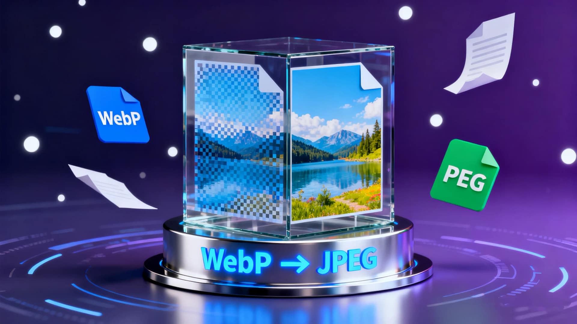 Conversão gratuita de WebP para JPEG