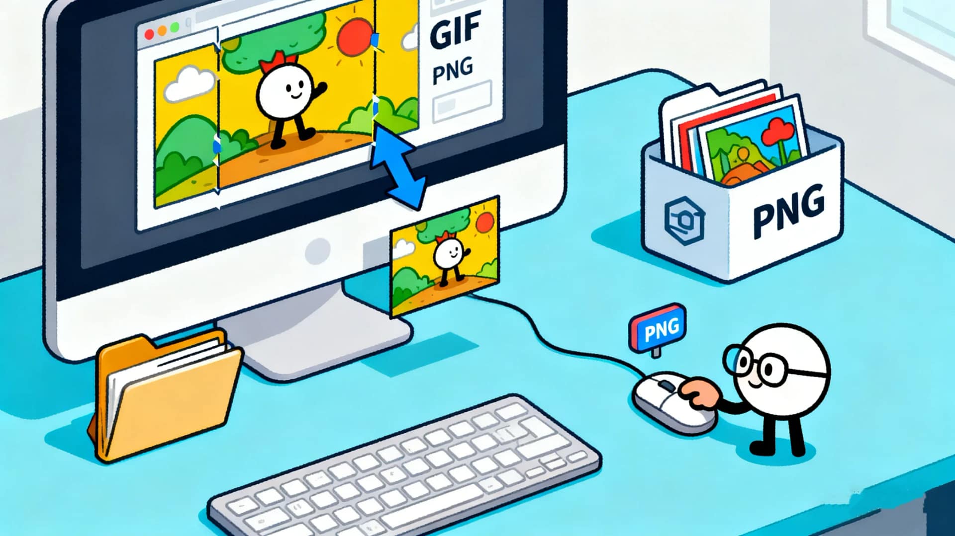 Conversão de GIF para PNG
