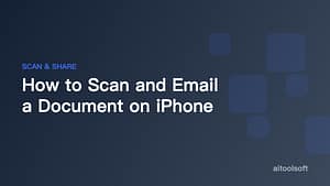 So scannen Sie ein Dokument und versenden es per E-Mail auf dem iPhone