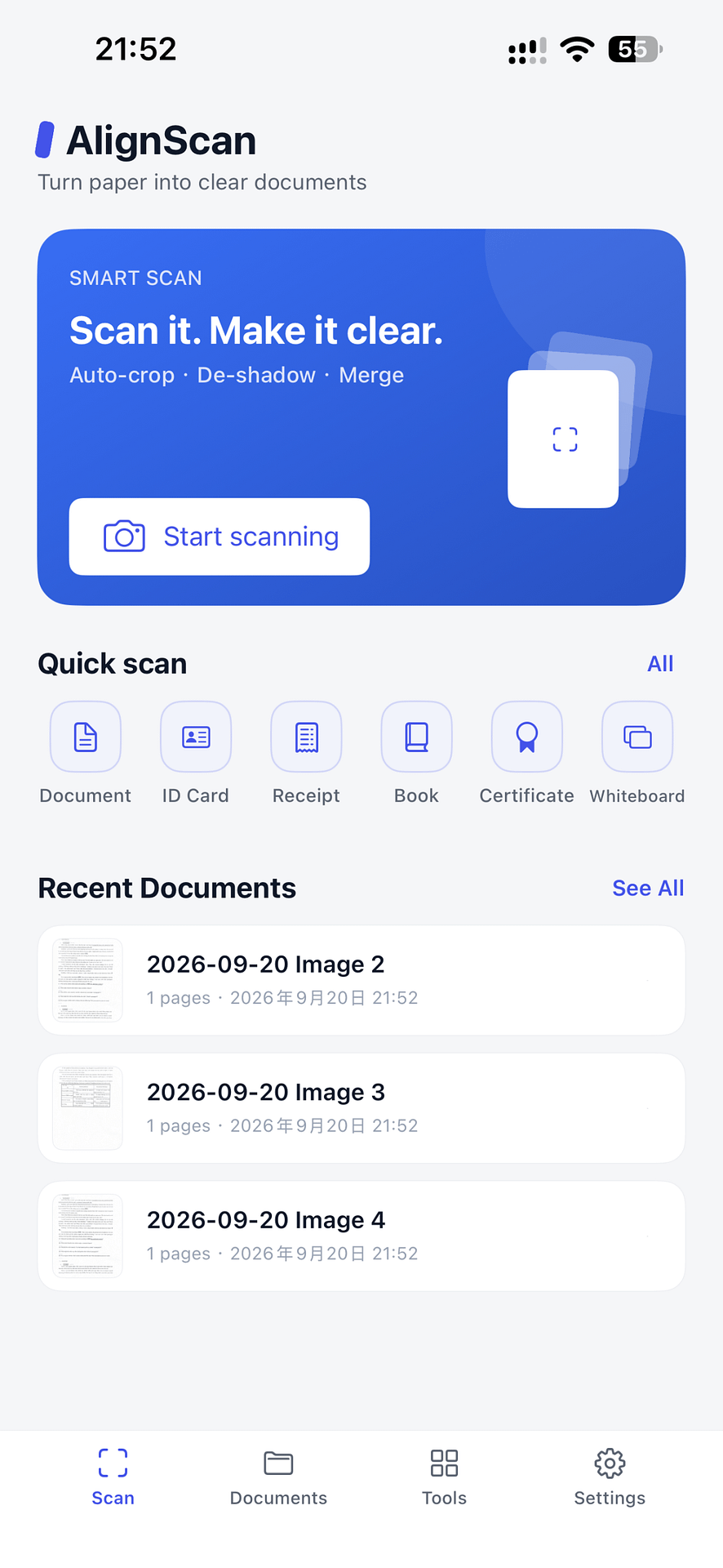 AlignScan screenshot